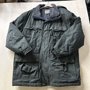 Pacific Trail Coat Mens 2XL Green Insulated Fleece Lined Parka Winter Outdoor